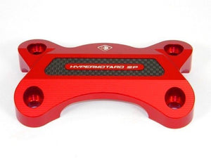 Ducabike Billet/Carbon Handlebar Clamp Red Ducati Hypermotard 821 SP New