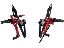 Load image into Gallery viewer, Ducabike Adjustable Rearsets Red Ducati Monster S2R S4R S4RS