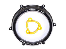 Load image into Gallery viewer, Ducabike Clear Clutch Cover &amp; Spring Retainer Ducati 959 1199 1299 Panigale Blk