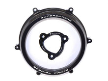 Load image into Gallery viewer, Ducabike Clear Clutch Cover &amp; Spring Retainer Ducati 959 1199 1299 Panigale Blk