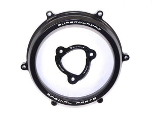 Ducabike Clear Clutch Cover & Spring Retainer Ducati 959 1199 1299 Panigale Blk