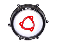 Load image into Gallery viewer, Ducabike Clear Clutch Cover &amp; Spring Retainer Ducati 959 1199 1299 Panigale Blk