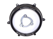 Load image into Gallery viewer, Ducabike Clear Clutch Cover &amp; Spring Retainer Ducati 959 1199 1299 Panigale Blk