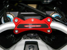 Load image into Gallery viewer, Ducabike Billet/Carbon Handlebar Clamp Red Ducati Multistrada 1200