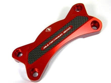 Load image into Gallery viewer, Ducabike Billet/Carbon Handlebar Clamp Red Ducati Multistrada 1200