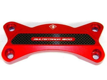 Load image into Gallery viewer, Ducabike Billet/Carbon Handlebar Clamp Red Ducati Multistrada 1200