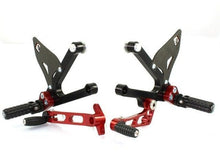 Load image into Gallery viewer, Ducabike Adjustable Rearsets Black/Red Ducati Sport Classic 1000 Supersport 00>