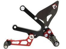 Load image into Gallery viewer, Ducabike Adjustable Rearsets Black/Red Ducati Sport Classic 1000 Supersport 00>