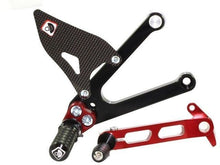 Load image into Gallery viewer, Ducabike Adjustable Rearsets Black/Red Ducati Sport Classic 1000 Supersport 00>