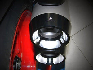 Ducabike Billet Exhaust End Caps Black Ducati Diavel 1200