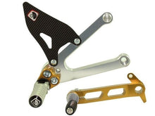 Load image into Gallery viewer, Ducabike Adjustable Rearsets Silver/Gol Ducati Sport Classic 1000 Supersport 00>