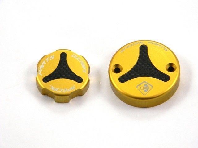 Ducabike Brake & Clutch Caps Gold Ducati 1199 Panigale 848 1098 1198 Monster