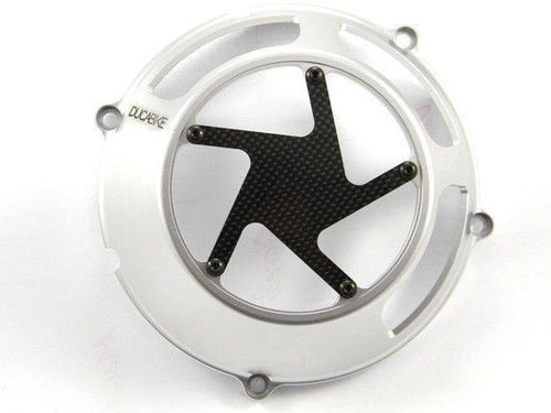 Ducabike Billet Carbon Clutch Cover 08Sil Ducati Monster 696 796 1100 1098 1198