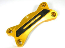 Load image into Gallery viewer, Ducabike Billet/Carbon Handlebar Clamp Gold Ducati Multistrada 1200
