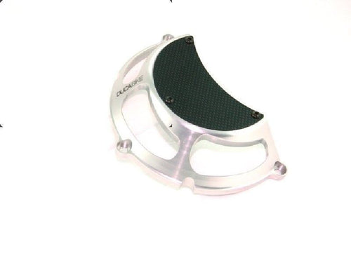 Ducabike Billet Carbon Clutch Cover 06Silv Ducati Monster 696 796 1100 1098 1198