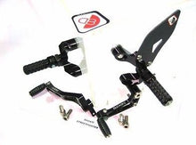 Load image into Gallery viewer, Ducabike Adjustable Rearsets Ducati Streetfighter 848 1100 Black/Black