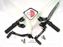 Load image into Gallery viewer, Ducabike Adjustable Rearsets Ducati Streetfighter 848 1100 Black/Black