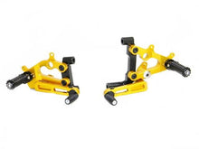 Load image into Gallery viewer, Ducabike Adjustable Eccentric Rearsets Ducati 899 1199 Panigale S/R/Tri Gold
