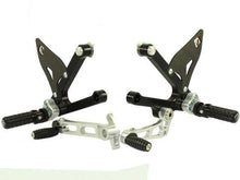 Load image into Gallery viewer, Ducabike Adjustable Rearsets Black/Silv Ducati Sport Classic 1000 Supersport 00>