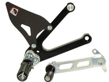 Load image into Gallery viewer, Ducabike Adjustable Rearsets Black/Silv Ducati Sport Classic 1000 Supersport 00>