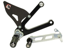 Load image into Gallery viewer, Ducabike Adjustable Rearsets Black/Silv Ducati Sport Classic 1000 Supersport 00&gt;
