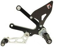 Load image into Gallery viewer, Ducabike Adjustable Rearsets Black/Silv Ducati Sport Classic 1000 Supersport 00&gt;