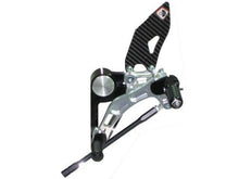Load image into Gallery viewer, Ducabike Adjustable Rearsets Black/Silver Ducati Monster S2R S4R S4RS