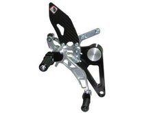 Load image into Gallery viewer, Ducabike Adjustable Rearsets Black/Silver Ducati Monster S2R S4R S4RS