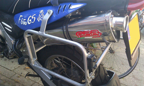 BMW F 650 GS F650GS 00-03 GPR Exhaust Systems Trioval Slipon Muffler Single Left