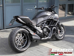 Ducati Diavel 2011-2016 Zard Exhaust Silencer Black/Black Cap Muffler Road Legal