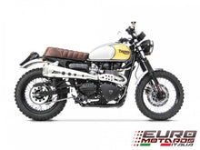 Load image into Gallery viewer, Triumph Scrambler Injected Till 2016 Zard Exhaust Full System High Brush Finish