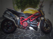 Load image into Gallery viewer, Ducabike Clear Clutch Cover Blk/Red Ducati Multistrada 1200 Monster 696 796 1100