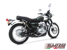 Load image into Gallery viewer, Kawasaki W800 Zard Exhaust Full System Ceramic Black Coat With Conical Silencer