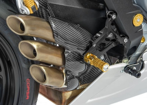 CNC Racing Carbon Exhaust Heat Shield For MV Agusta Dragster /RR 800 Rivale