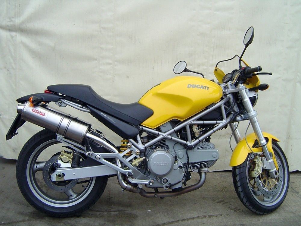 Ducati Monster 600 750 900 94-00 High Mount GPR Exhaust Systems Ti Oval Mufflers