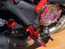 Load image into Gallery viewer, Ducabike Clear Clutch Cover Sil/Red Ducati Multistrada 1200 Monster 696 796 1100