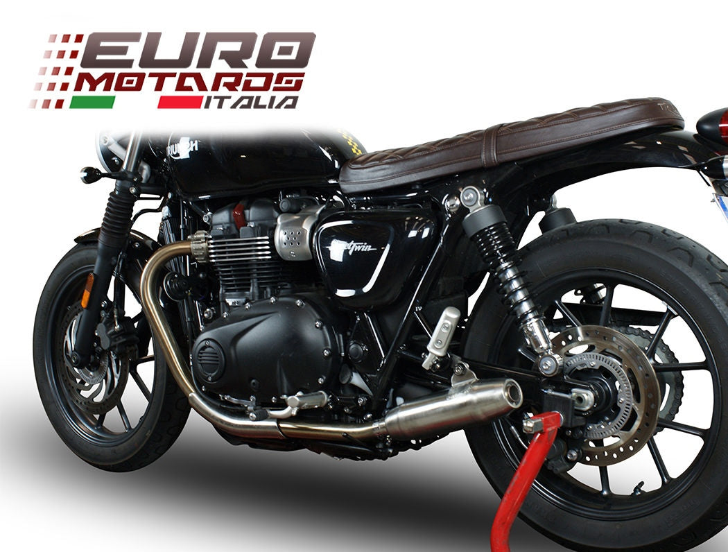 Triumph Street Twin 900 2015-2017 GPR Exhaust Deeptone Dual Slipon Silencers New