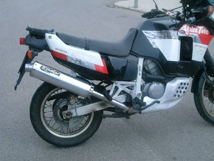 Honda XRV 750 Africa Twin  1993-2005 Endy Exhaust Silencer Supra Silver