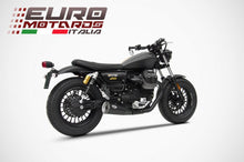 Load image into Gallery viewer, Moto Guzzi V9 Bobber/Roamer 16-19 Zard Exhaust Dual Big Slipon Black Road Legal