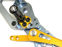 Load image into Gallery viewer, Ducabike Billet Adjustable Rearsets Rider Gold Ducati Hypermotard SP 821 Strada