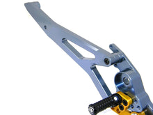 Load image into Gallery viewer, Ducabike Billet Adjustable Rearsets Rider Gold Ducati Hypermotard SP 821 Strada