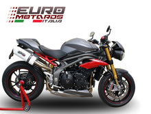 Load image into Gallery viewer, Triumph Speed Triple 1050 /R 2016 1in2 GPR Exhaust Dual Silencers Albus White