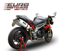 Load image into Gallery viewer, Triumph Speed Triple 1050 /R 2016 1in2 GPR Exhaust Dual Silencers Albus White