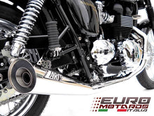 Load image into Gallery viewer, Triumph Scrambler Till 2016 Zard Exhaust Mirror Polished Full System Low Sport