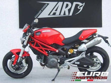 Load image into Gallery viewer, Ducati Monster 696 796 1100 Zard Exhaust Dual Slipon Conical Mufflers +2.5HP