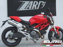Load image into Gallery viewer, Ducati Monster 696 796 1100 Zard Exhaust Dual Slipon Conical Mufflers +2.5HP