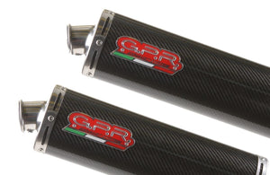 MZ 1000 S-ST-SF 03-05 GPR Exhaust Systems Carbon Oval Slipon Mufflers & Plate