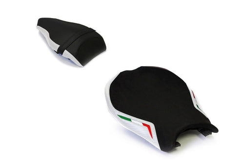 Luimoto Team Italia Suede Seat Covers Front & Rear 8 Colors Ducati 848 1098 1198