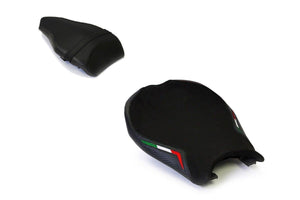 Luimoto Team Italia Suede Seat Covers Front & Rear 8 Colors Ducati 848 1098 1198