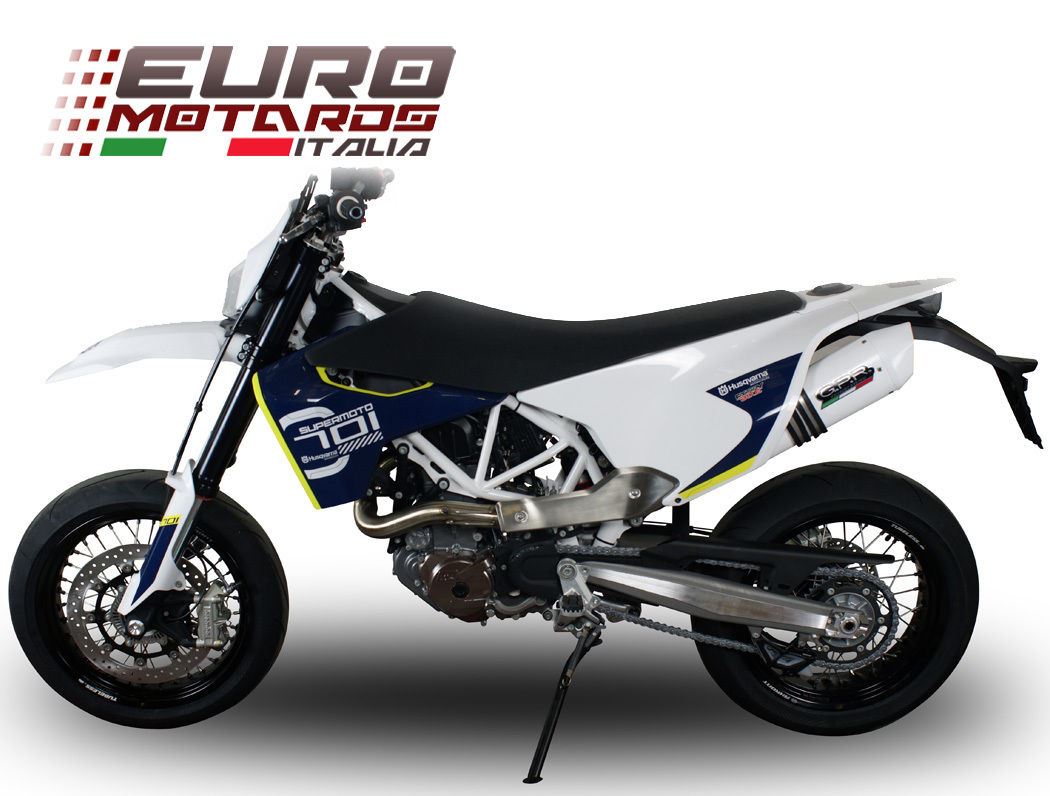 Husqvarna Supermoto701/Enduro701 2015-16 GPR Exhaust Slipon Silencer Albus White